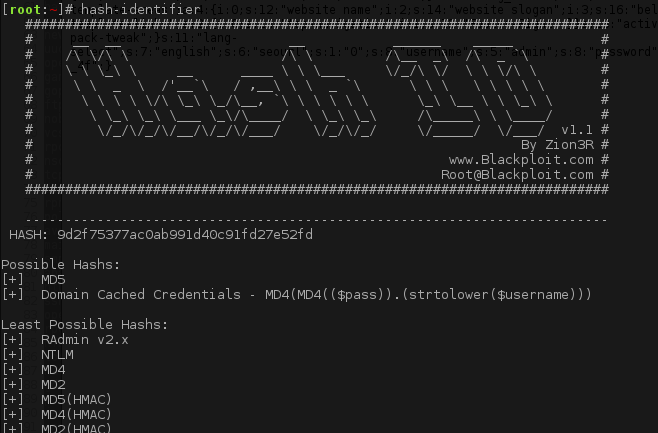 Hash Identifier